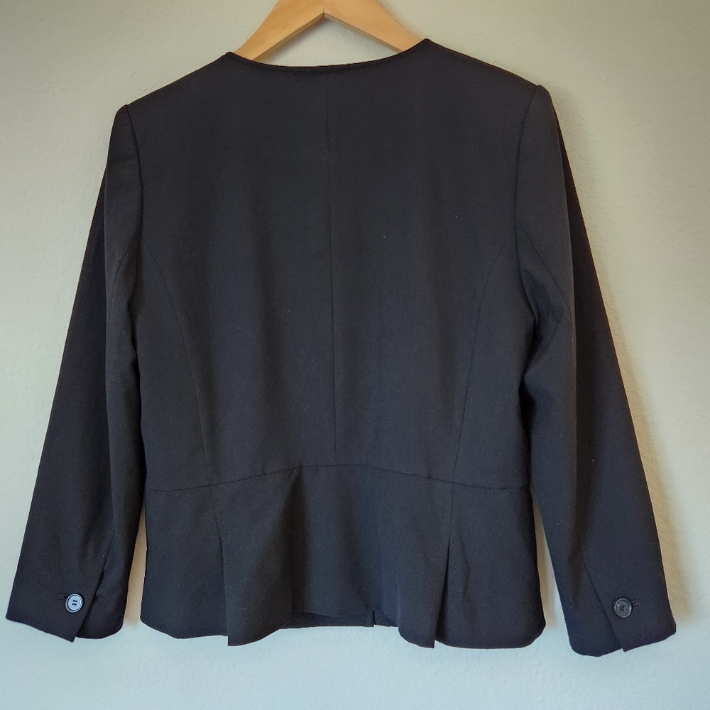 Ann Taylor Black Blazer Jacket Size 10 - Picture 2 of 5